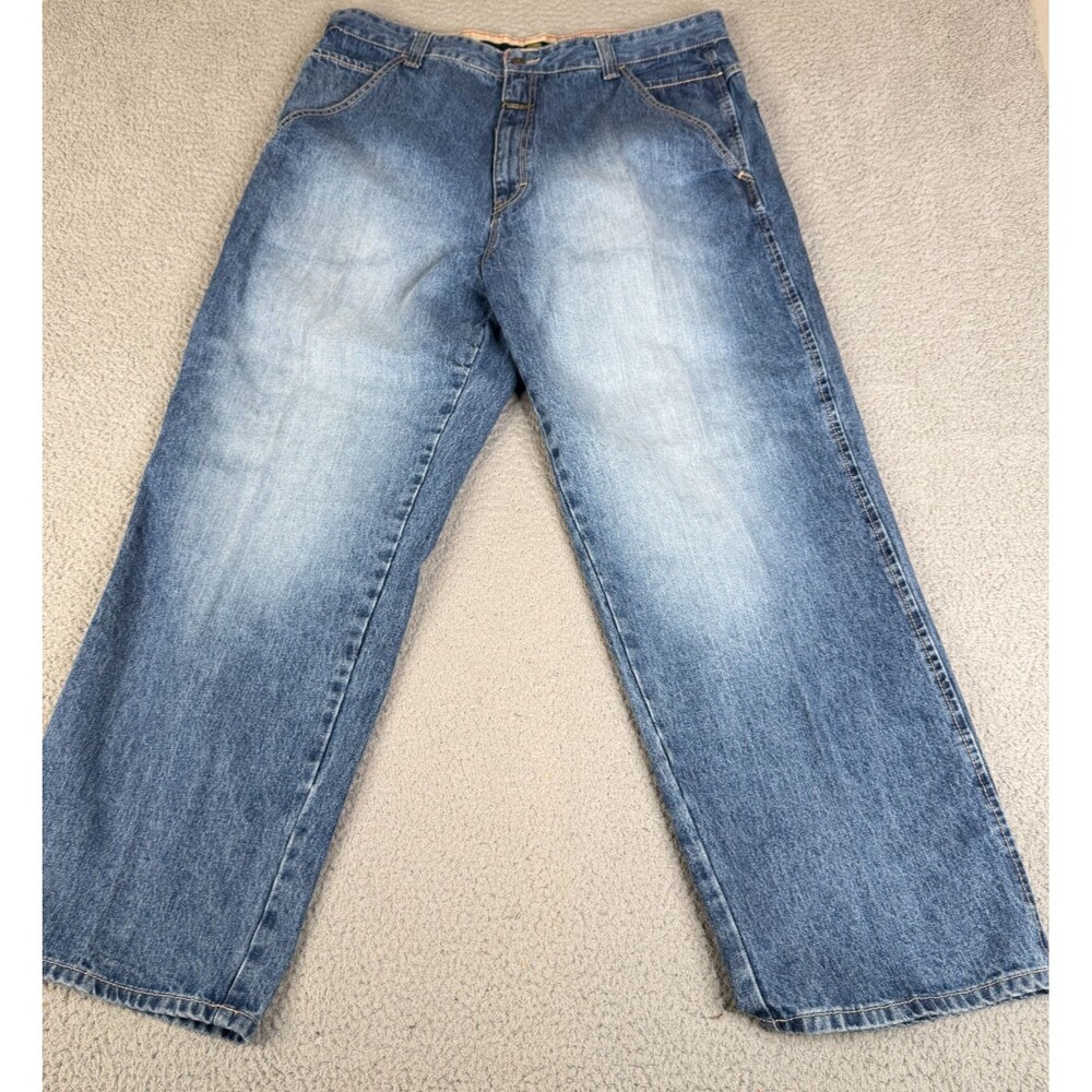 MARITHE FRANCOIS GIRBAUD Jeans Mens 40X 30 Blue Denim Wide Leg Baggy Y2K Skater